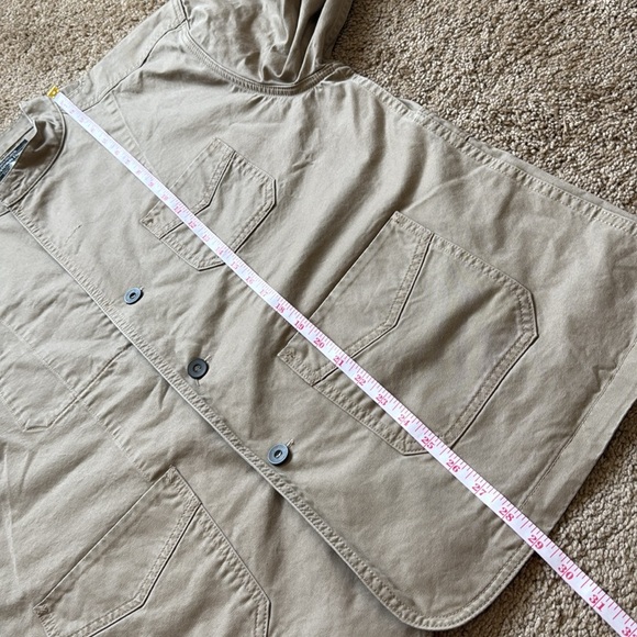 NEW J.Peterman Company Tan Chore Barn Jacket Safari Cotton Blazer Lightweight - Picture 5 of 9